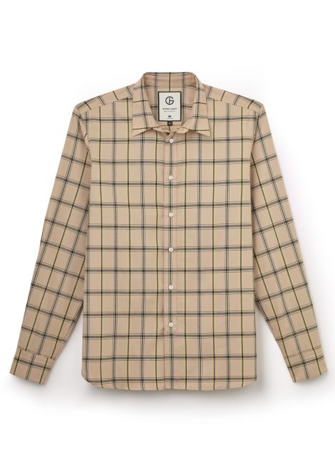 Jeffery Green Sky Blue Checked Shirt