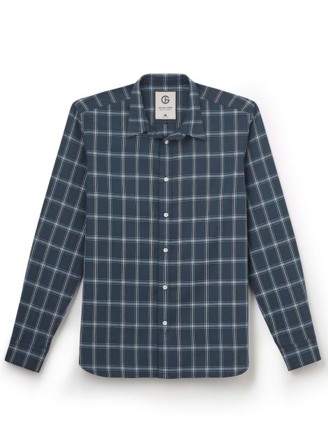 Jeffery Green Blue Checked Shirt