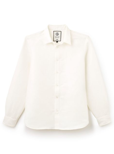 Cream white long‑sleeve shirt